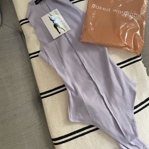 Naked Wardrobe snatched bodysuit - lilac